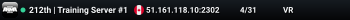 212th | Training Server #1