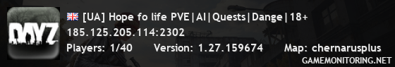 [UA] Hope fo life PVE|AI|Quests|Dange|Expansion