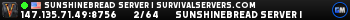 sunshinebread server | SurvivalServers.com