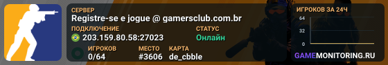 Registre-se e jogue @ gamersclub.com.br