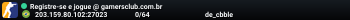 Registre-se e jogue @ gamersclub.com.br
