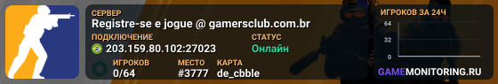 Registre-se e jogue @ gamersclub.com.br