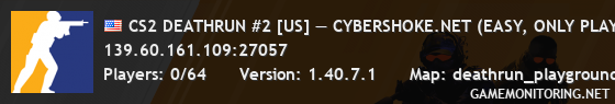 CS2 DEATHRUN #2 [US] — CYBERSHOKE.NET (EASY, ONLY PLAYGROUND)