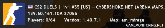 CS2 DUELS | 1v1 #55 [US] — CYBERSHOKE.NET (ARENA MAPS, ONLY M