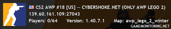 CS2 AWP #18 [US] — CYBERSHOKE.NET (ONLY AWP LEGO 2)