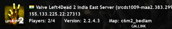 Valve Left4Dead 2 India East Server (srcds1009-maa2.383.299)