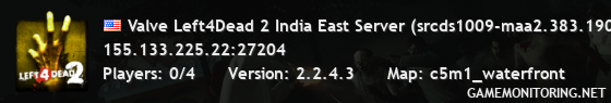 Valve Left4Dead 2 India East Server (srcds1009-maa2.383.190)