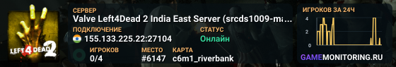 Valve Left4Dead 2 India East Server (srcds1009-maa2.383.90)