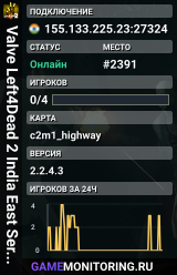 Valve Left4Dead 2 India East Server (srcds1010-maa2.383.310)