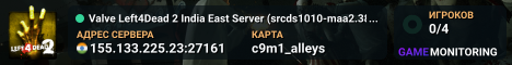 Valve Left4Dead 2 India East Server (srcds1010-maa2.383.147)