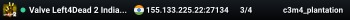 Valve Left4Dead 2 India East Server (srcds1009-maa2.383.120)
