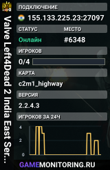Valve Left4Dead 2 India East Server (srcds1010-maa2.383.83)