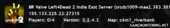 Valve Left4Dead 2 India East Server (srcds1009-maa2.383.301)