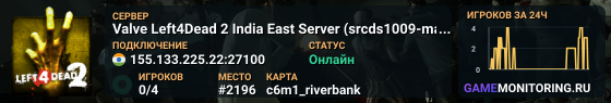 Valve Left4Dead 2 India East Server (srcds1009-maa2.383.86)