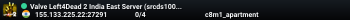 Valve Left4Dead 2 India East Server (srcds1009-maa2.383.277)