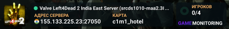 Valve Left4Dead 2 India East Server (srcds1010-maa2.383.36)