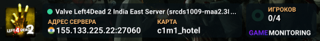 Valve Left4Dead 2 India East Server (srcds1009-maa2.383.46)
