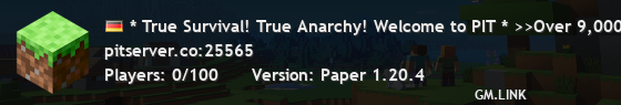 * True Survival! True Anarchy! Welcome to PIT * >>Why are there Withers?! NOW ON 1.20<<