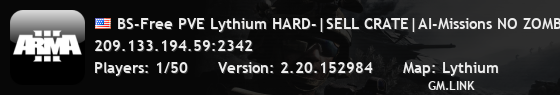 BS-Free PVE Lythium HARD-|SELL CRATE|AI-Missions NO ZOMBIES