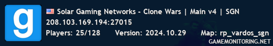 Solar Gaming Networks - Clone Wars | Main v4 | SGN