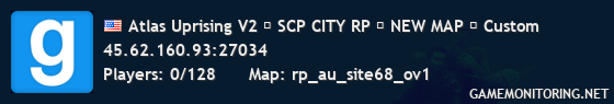 Atlas Uprising V2 ▋ SCP CITY RP ▋ NEW MAP ▋ Custom
