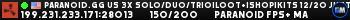 Paranoid.gg US 3x Solo/Duo/Trio|Loot+|Shop|Kits 12/20 JUSTWIPED