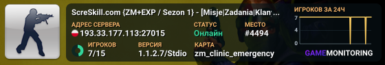 ScreSkill.com {ZM+EXP / Sezon 1} - [Misje|Zadania|Klany|Redy...]