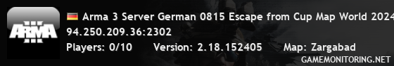 Arma 3 Server German 0815 Escape from Cup Map World 2024 Arma 3 Server German 0815 Escape from Cup Map World 2024