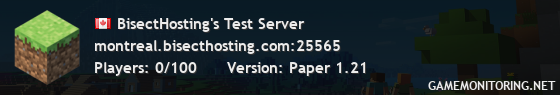 BisectHosting's Test Server