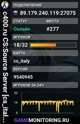 c400.ru CS:Source Server [cs_italy only]