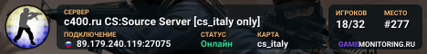 c400.ru CS:Source Server [cs_italy only]