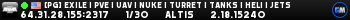 [PG] Exile | PVE | UAV | Nuke | Turret | Tanks | Heli | Jets