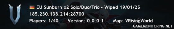 EU Sunburn x2 Solo/Duo/Trio - Wiped 19/01/25