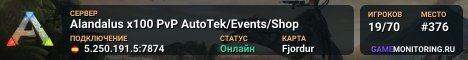 Alandalus x100 PvP AutoTek/Events/Shop