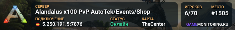 Alandalus x100 PvP AutoTek/Events/Shop