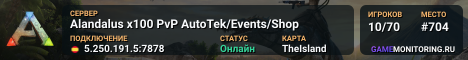 Alandalus x100 PvP AutoTek/Events/Shop
