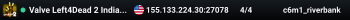 Valve Left4Dead 2 India West Server (srcds1001-bom2.382.64)