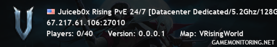 Juiceb0x Rising PvE 24/7 [Datacenter Dedicated/5.2Ghz/128GB]