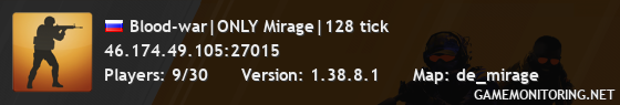 Blood-war|ONLY Mirage|128 tick