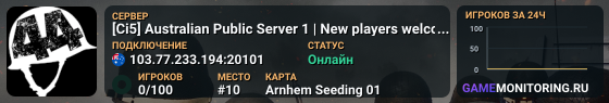 [Ci5] Australian Public Server 1 | New players welcome | discor