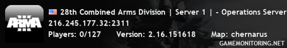 28th Combined Arms Division | Server 1 | - Operations Server