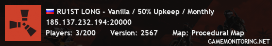 RU1ST LONG - Vanilla / 50% Upkeep / Monthly