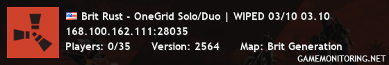 Brit Rust - OneGrid Solo/Duo | WIPED 03/10 03.10