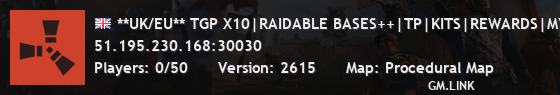 **UK/EU** TGP X10|RAIDABLE BASES++|TP|KITS|REWARDS|MYMINI|