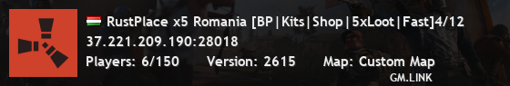 RustPlace x5 Romania [BP|Kits|Shop|5xLoot|Fast]4/12