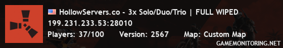 HollowServers.co - 3x Solo/Duo/Trio | FULL WIPED