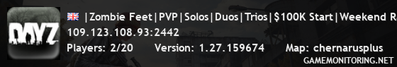 |Zombie Feet|PVP|Solos|Duos|Trios|$100K Start|Weekend Raid|DNA |Zombie Feet|PVP|Solos|Duos|Trios|$100K Start|Weekend Raid|DNA