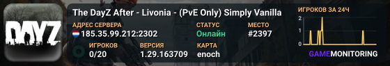 The DayZ After - Livonia - (PvE Only) Simply Vanilla