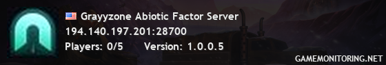 Grayyzone Abiotic Factor Server