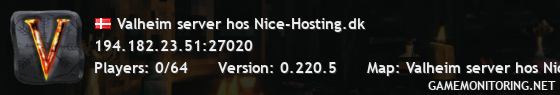 Valheim server hos Nice-Hosting.dk Valheim server hos Nice-Hosting.dk